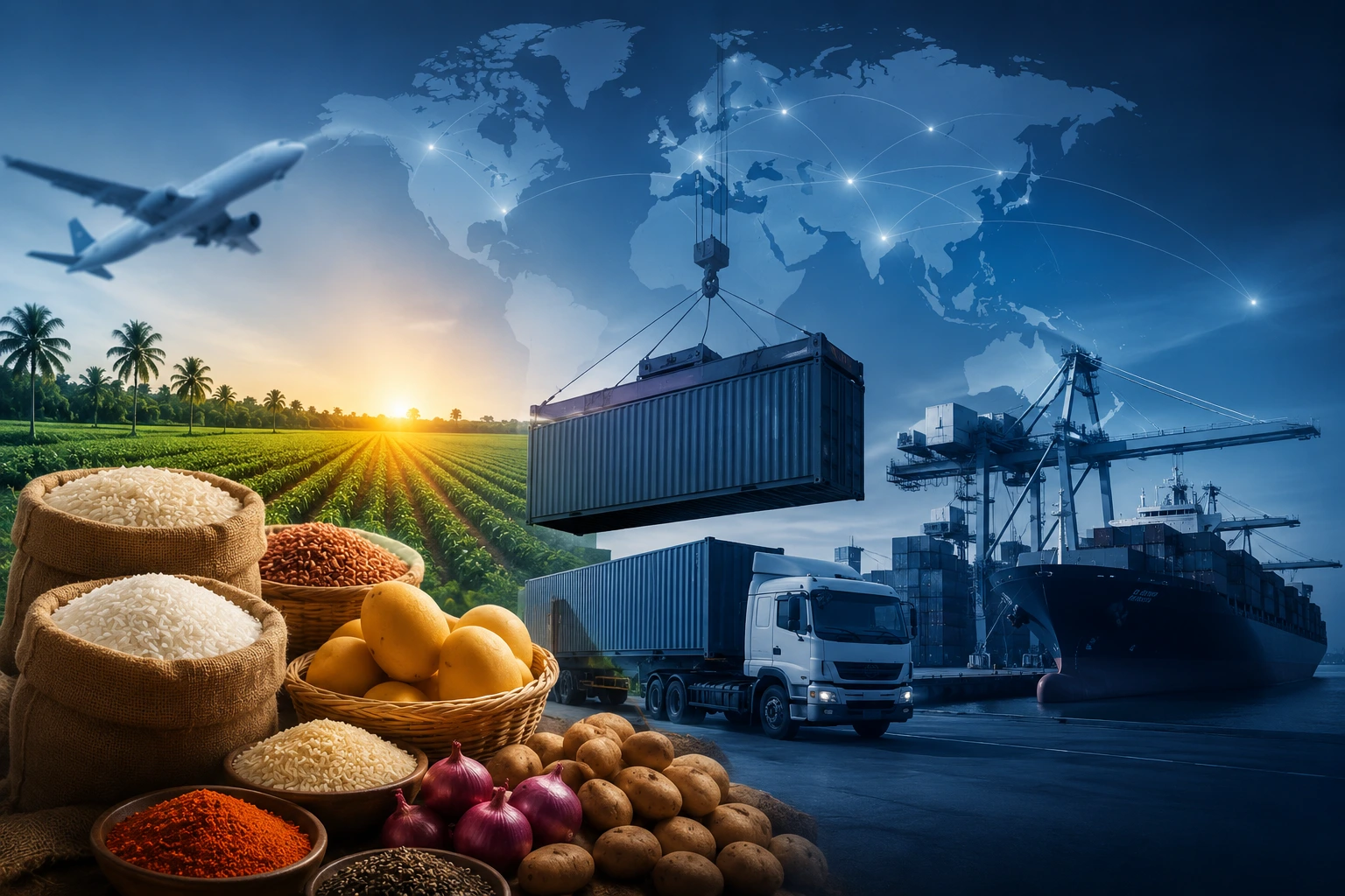 Export-grade rice grains, sortexed and graded
